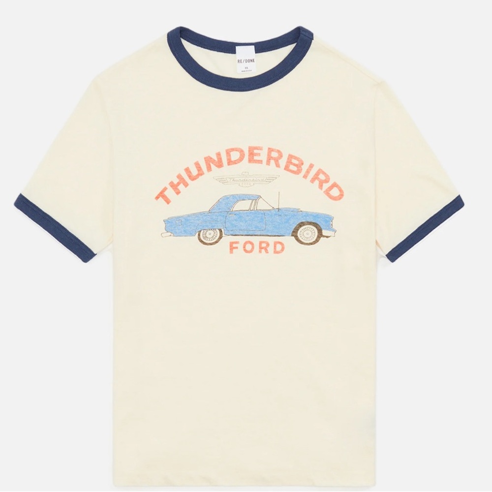 re/done thunderbird ringer tee L